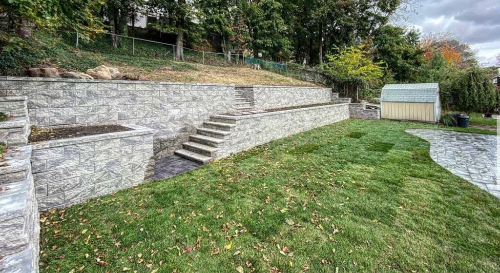 Building a Retaining Wall on a Slope
