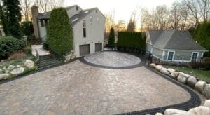 Custom Paver driveway in Bergen County, NJ