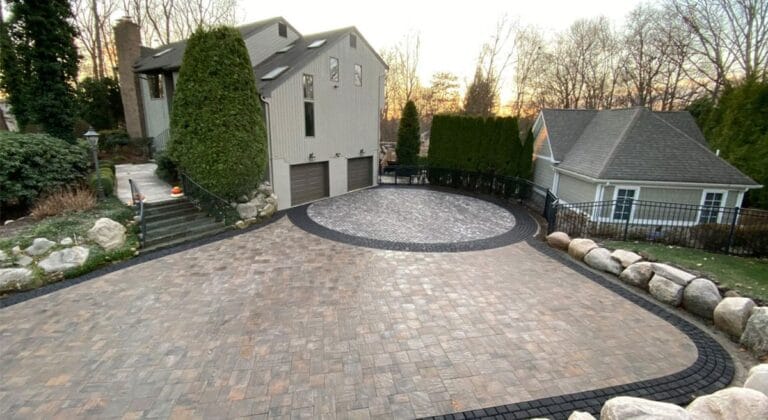 Custom Paver driveway in Bergen County, NJ