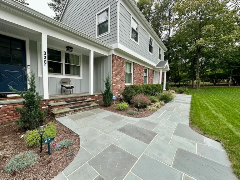 Bluestone walkway in glen rock, NJ