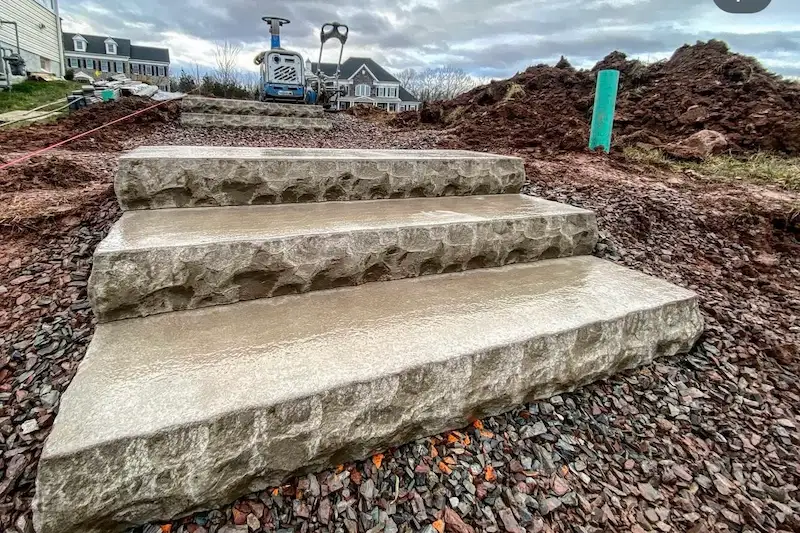 Natural Stone Steps in Mahwah