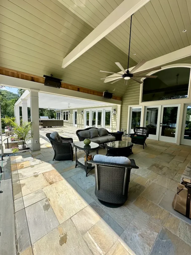 Paver patio and walkway installation in Ramsey