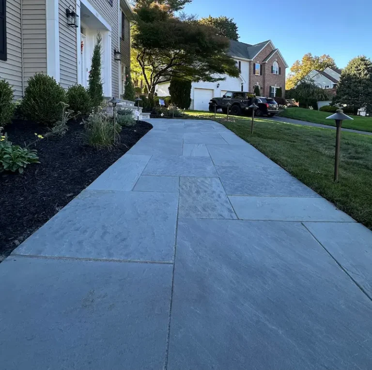 Custom Bluestone Walkway in Morris County NJ
