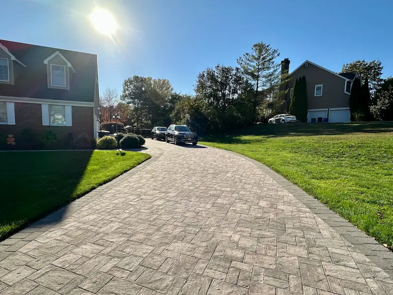 paver driveway installation in bergen county