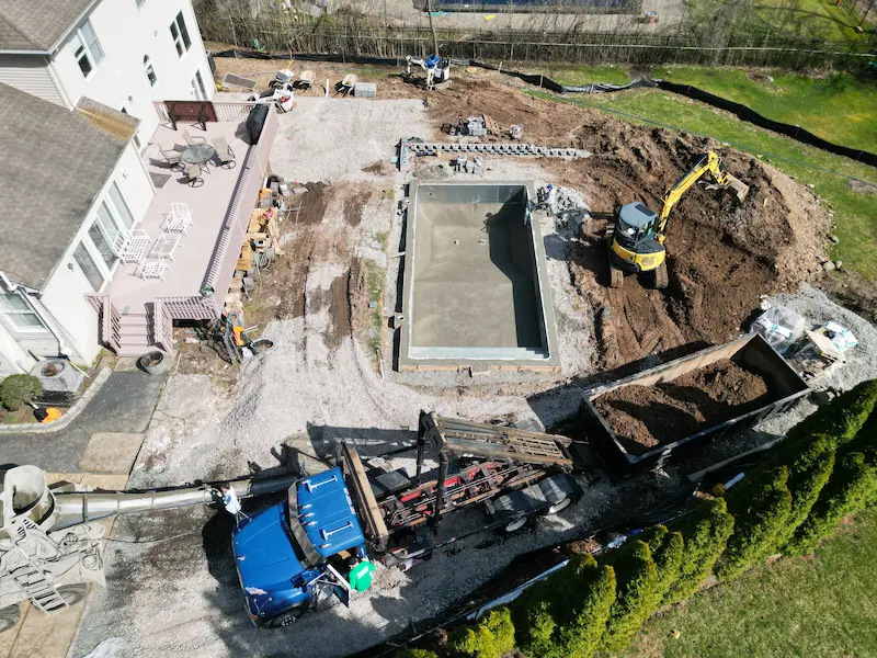 Pool Patio construction in Ridgewood NJ