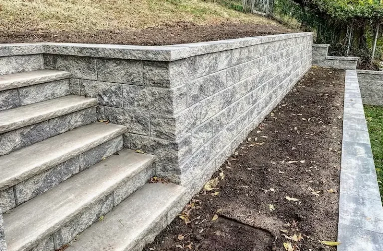 Concrete Block Retaining wall in Verona NJ