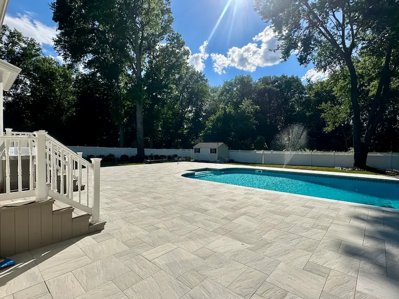 Luxury Techo bloc backyard Patio