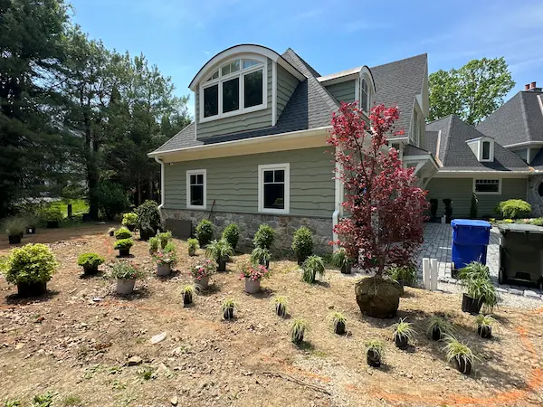 Foundation planting designs in Bergen County